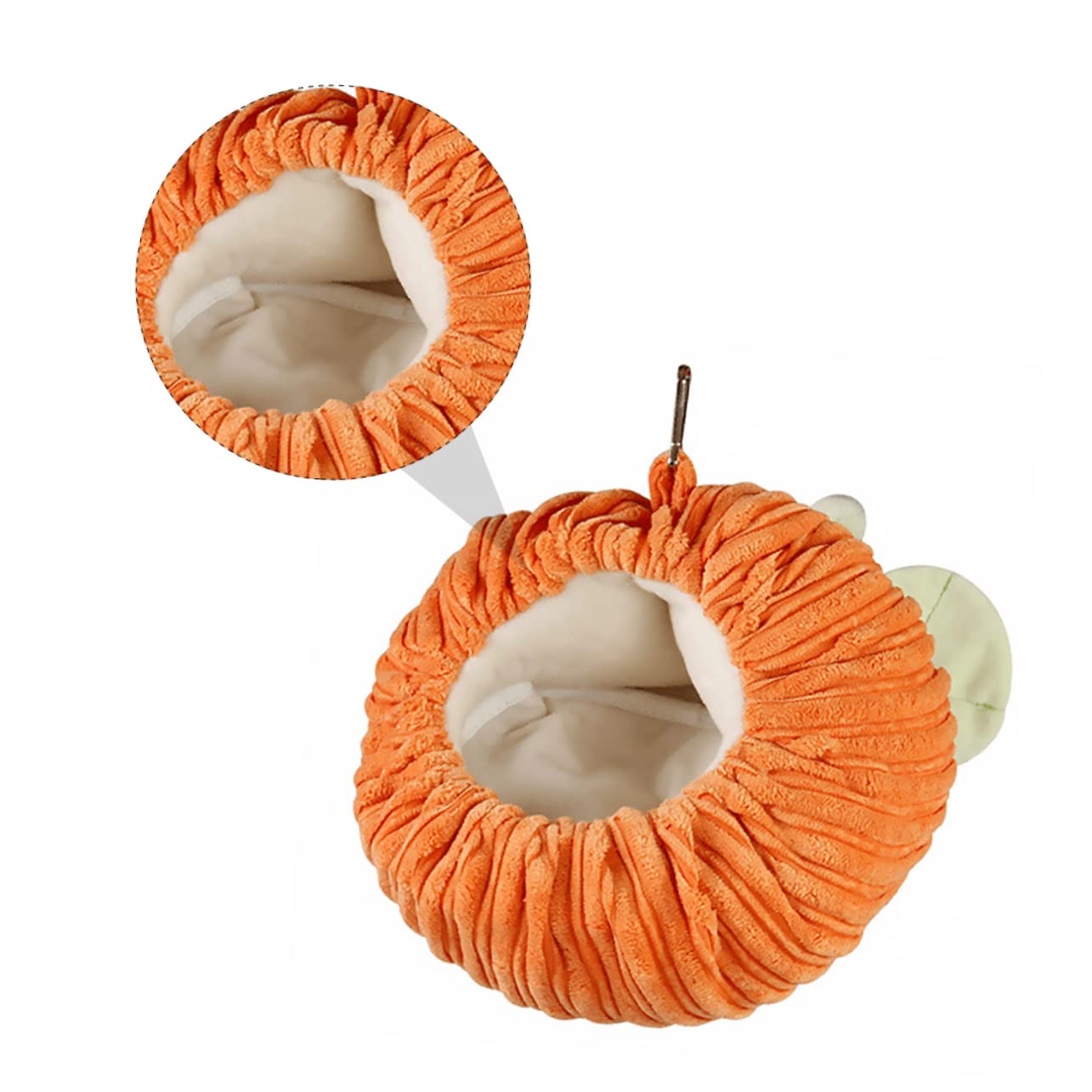BESPORTBLE 3stücke Kuschelhöhle Für Kleine Haustiere Warmes Leichtes Und Bequemes Hängemattenset Im Kürbisdesign Für Hamster Meerschweinchen Chinchillas Und Andere Kleintiere Mit Haken