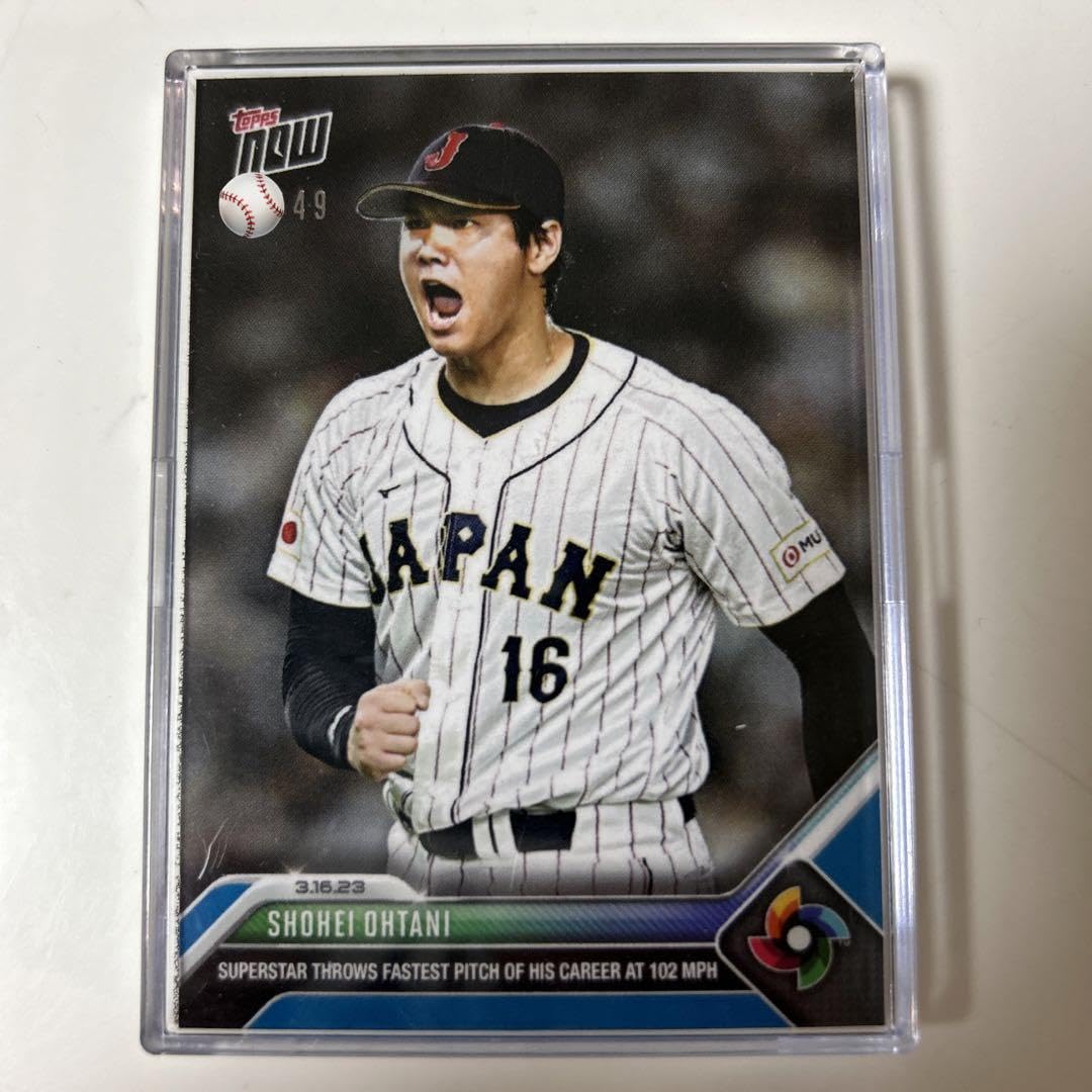 Amazon.co.jp: topps now 大谷翔平 49枚限定 ブルーパラレル wbc日本 