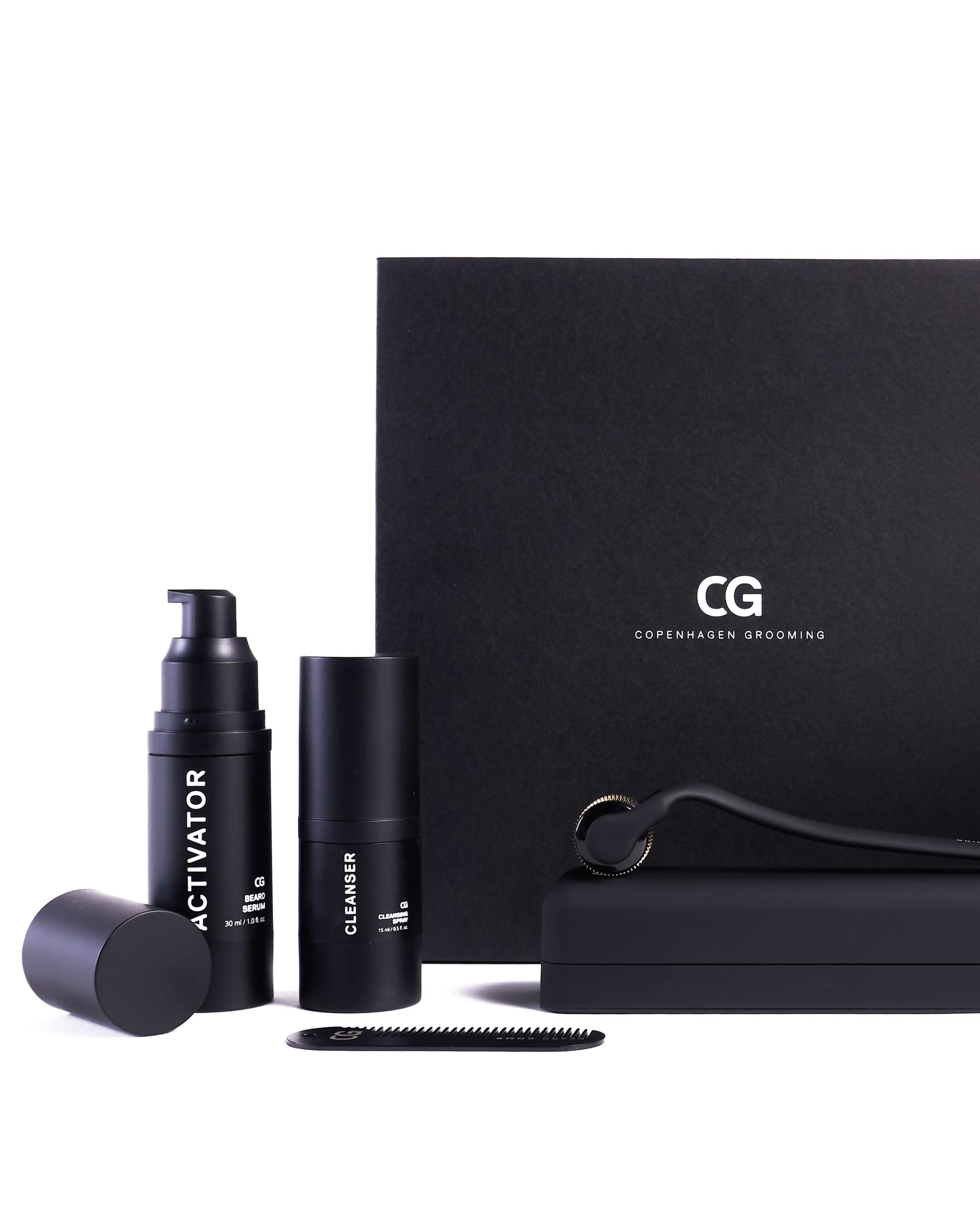 Copenhagen Grooming Set für Bartwachstum – originales Bartwuchs-Set mit Wachstumsaktivator-Serum, Dermaroller - 50 Tage