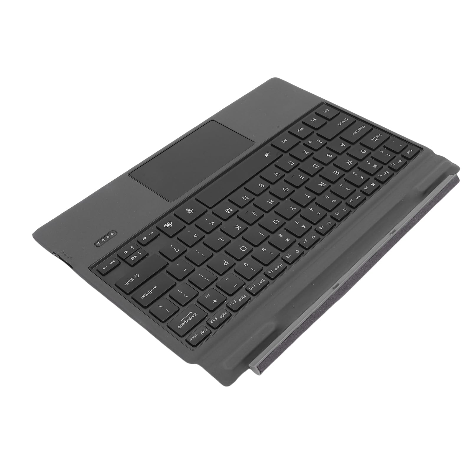 Tastiera Bluetooth Touchpad Custodia per Tastiera Wireless Retroilluminata Staccabile Segnaposto per da Viaggio a Prova di Spruzzi con Touchpad in Vetro per