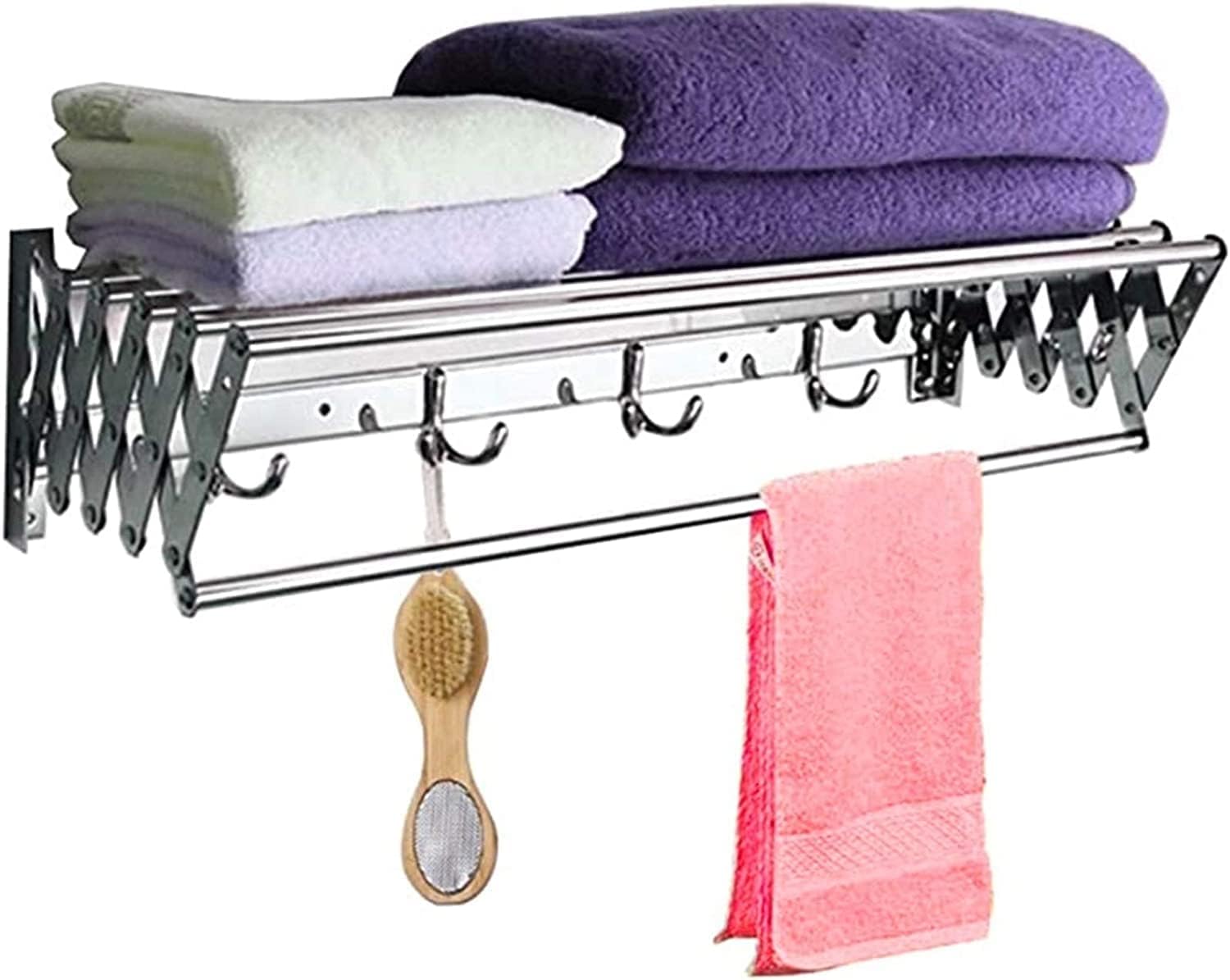 Wall Mounted Clothes Horse Dryer Rack Retractable Airers