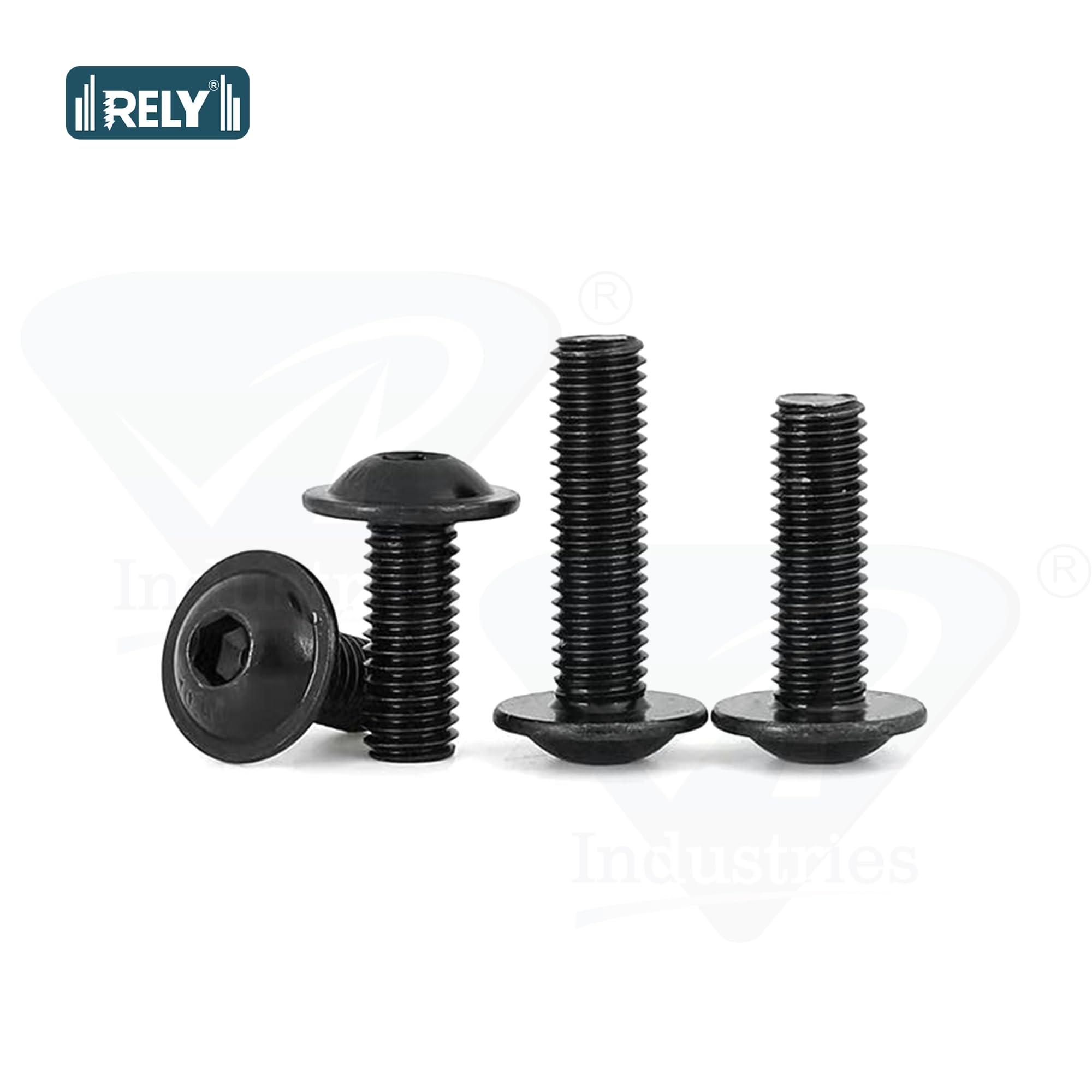 Rely®⇒VP INDUSTRIES (Pcs-25) M6x16 mm Allen Button Flange Head Screw | Allen Button Cap washer Head Screw with Allen Key 1 Pc - Image 3 thumbnail