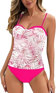 Traje de baño para mujer, cintura grande, con pernera, monocolor, sexy, traje de baño para mujer, con falda de malla, juego de dos piezas, color blanco