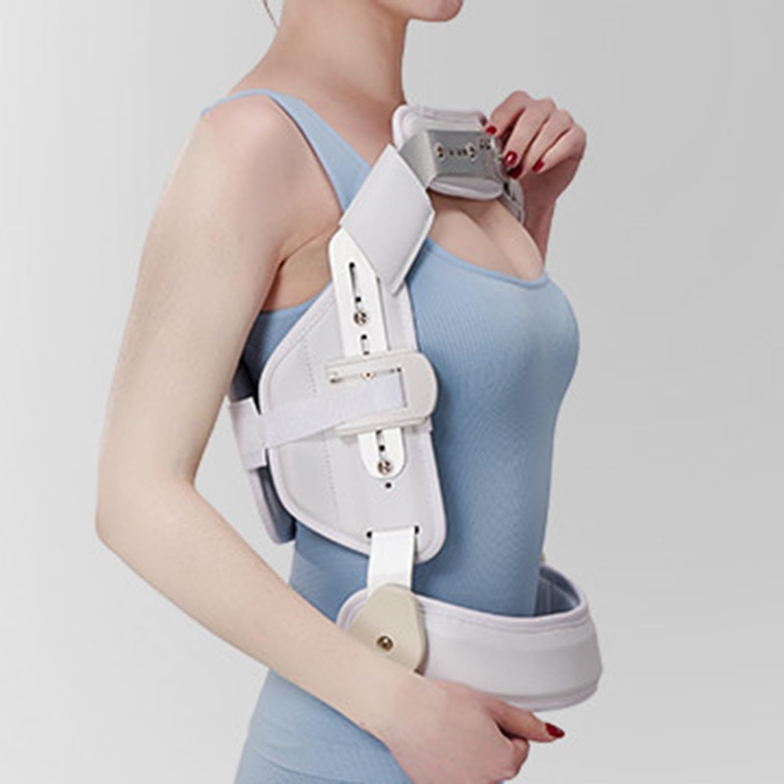 NICHOY Spine Fixation Lumbar Thoracolumbar Brace,Thoracic Medical Orthotics,Hyperextension Back Brace Orthosis Immobilization,Breathable in Summer(M-M)