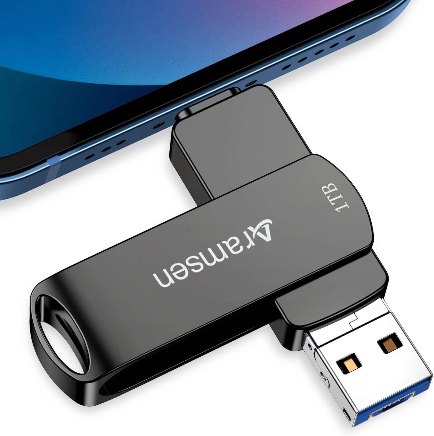 aramsen Flash Drive 1TB iPhone Photo Stick,Aramsen USB 3.0