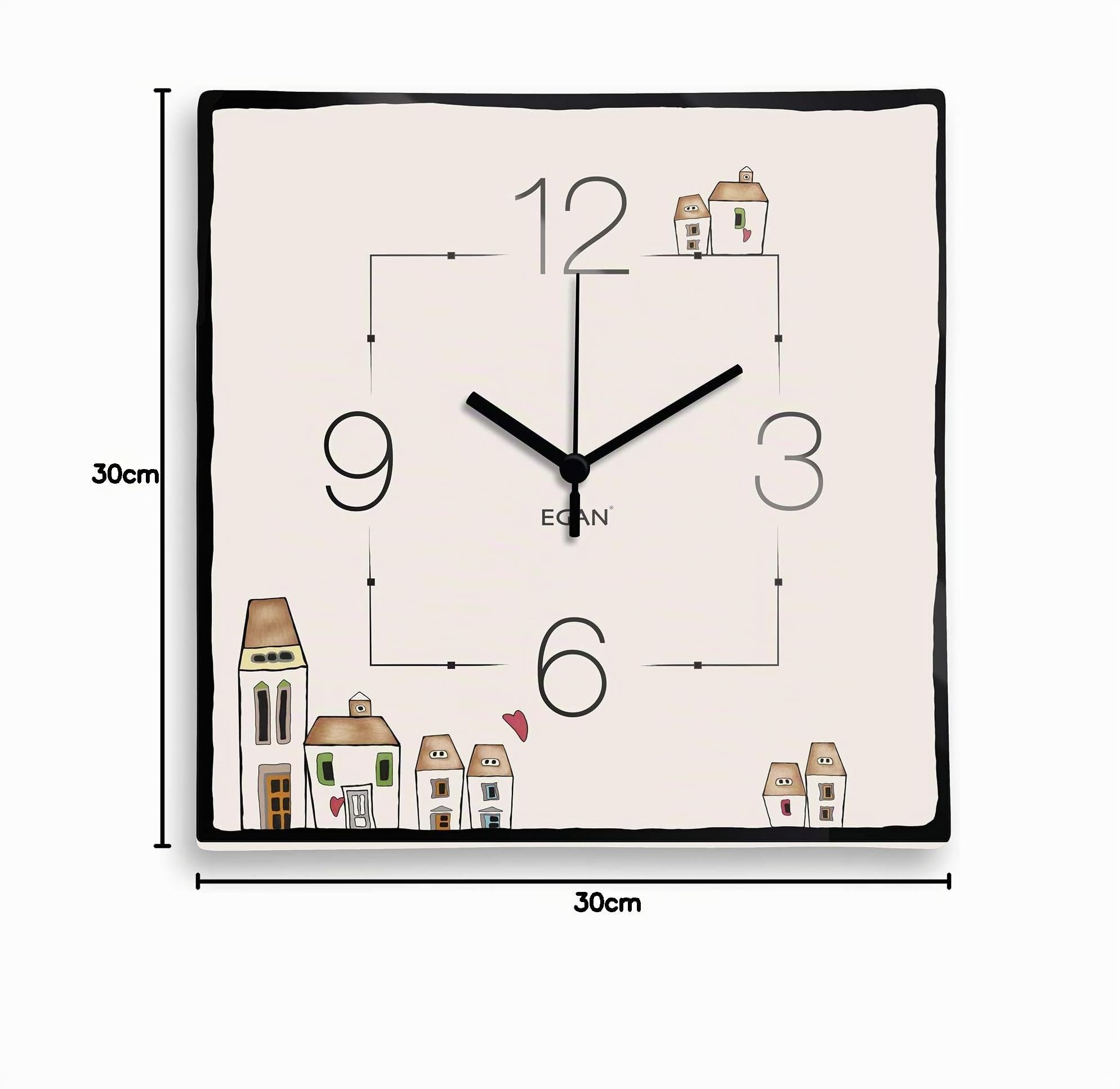 Egan Lc09Q/4 Orologio, Ceramica Smaltata, Avorio, Small