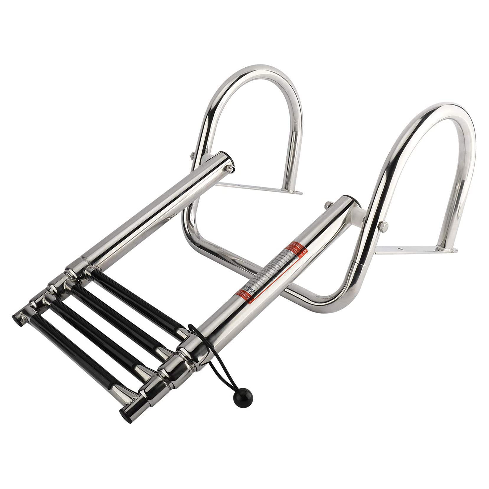 Échelle télescopique 4 marches pour yacht de mer et piscine pliable