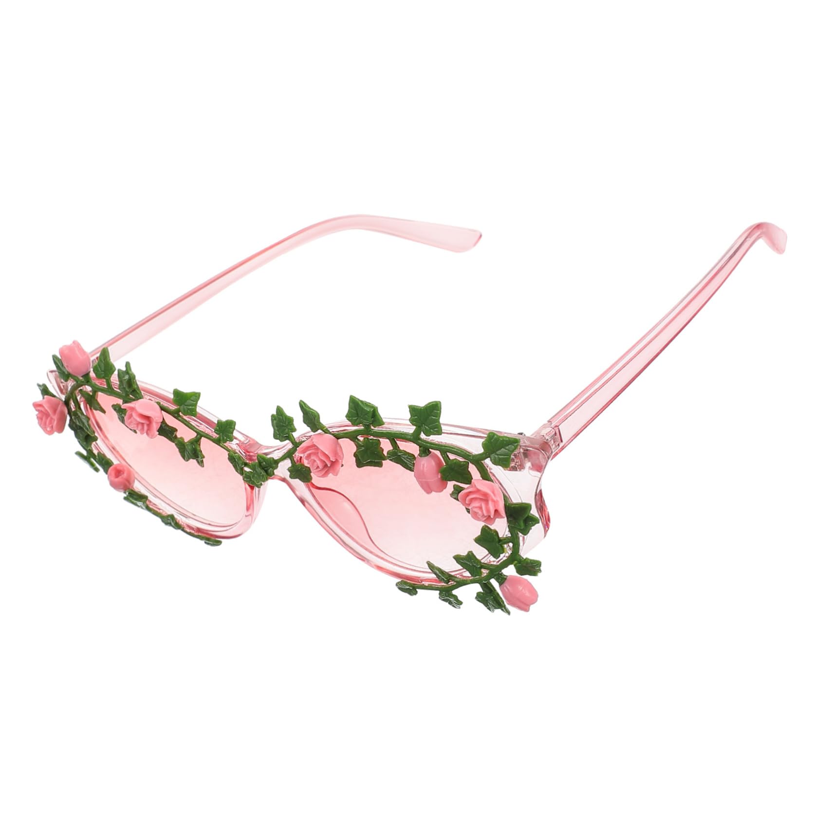 CONGARTENO Fashionable Flower Sunglasses Prop for Men Women Unique Retro Eyeglasses for Parties Festivals and Street Photos Fun DIY Costume Accessory for Unforgettable Memories