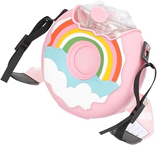 LIOOBO Copo De Rosquinha Copo Com Canudinho Para Bebê Garrafas De Água Infantis Copo Com Canudinho Garrafas De Água De Plástico Garrafa De Beber Fofa Copo De Água Infantil Copo Infantil