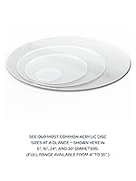 Vista 9 de Disco de acrílico transparente KastLite Círculo de plexiglás con grosor y diámetro personalizados Selección: 1/4" de grosor con diámetro