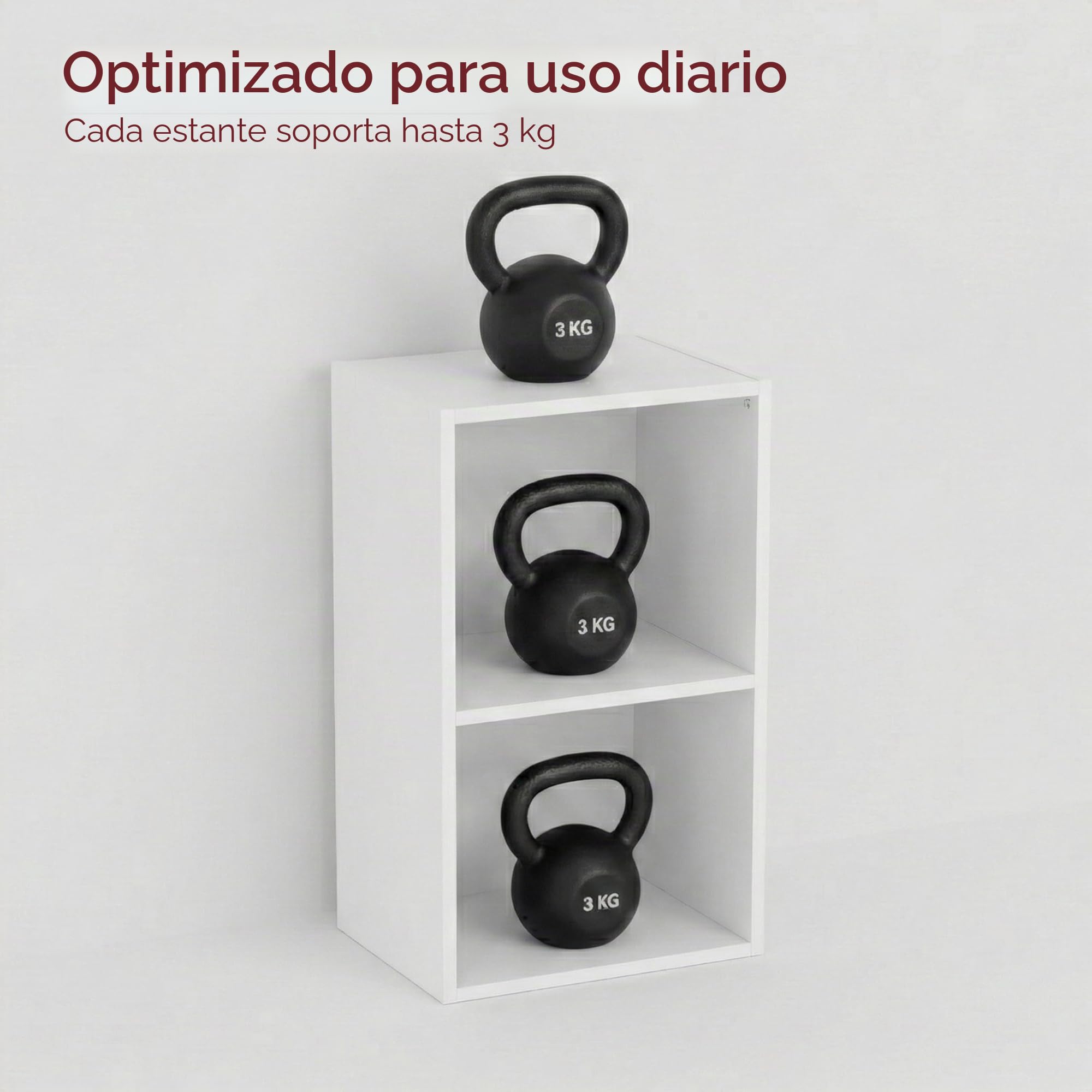 Vida Designs Estantería Oxford de 2 Niveles, estantería de Madera Blanca, Mueble de Oficina, Sala de Estar