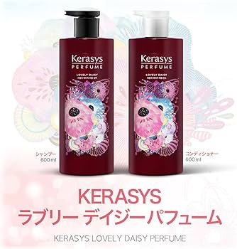 韓国Kerasys Lovely Daisy シャンプー＆コンディショナーセット Amazon | 2本セット!【KERASYS 公式】600ml パフューム