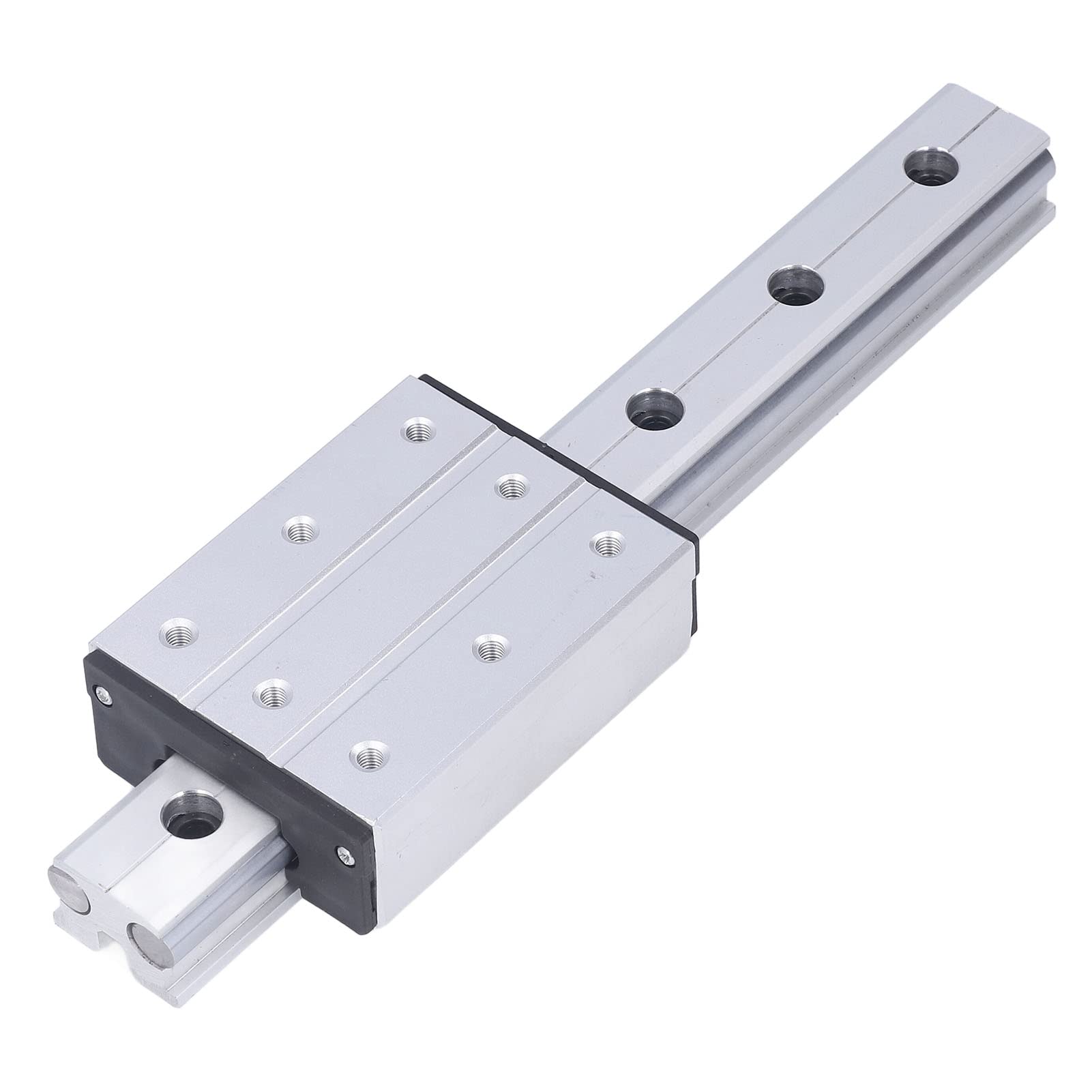 FTVOGUE Szyna Liniowa Metalowa Dwuosiowa Prowadnica Liniowa Blok ślizgowy 300 Mm z Otworem Montażowym dla Małego Urządzenia Ruchu Liniowego Router CNC Automatyka