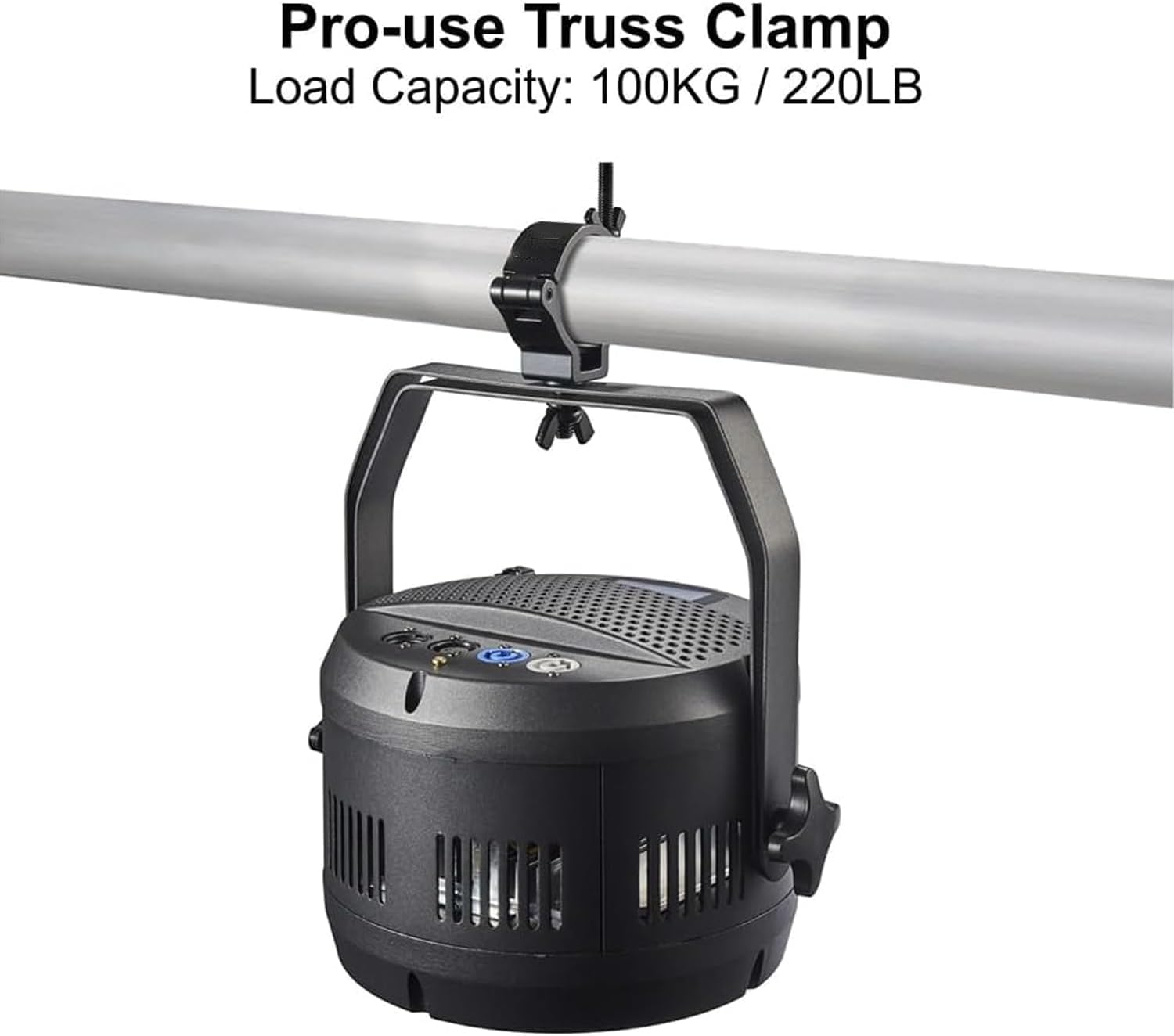 12 Ganci Professionali in Alluminio Nero per Truss 48-52mm - Attacco Rapido per Luci Palco, Eventi e DJ
