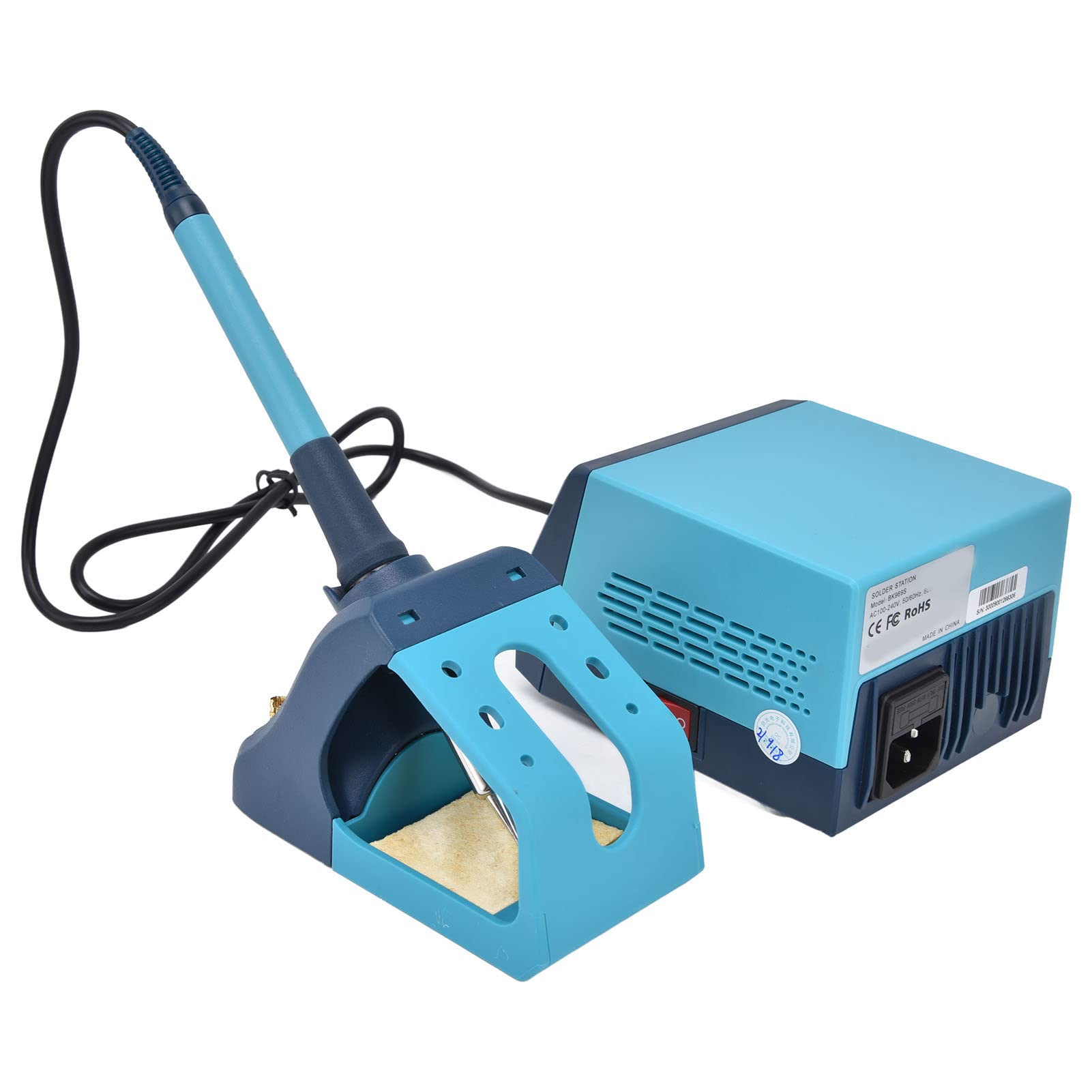 Con bloqueo de contraseña de control por microcomputadora y diseño a prueba de estática - Estación de soldadura digital BK969S Plancha eléctrica de retrabajo de 60 W - Pantalla