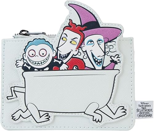 Loungefly Disney - Tarjetero para bañera de The Nightmare Before Christmas Lock Shock Barrel