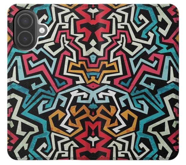 Pop Art Pattern Etui en cuir imprimé pour iPhone 17 housse fine flip