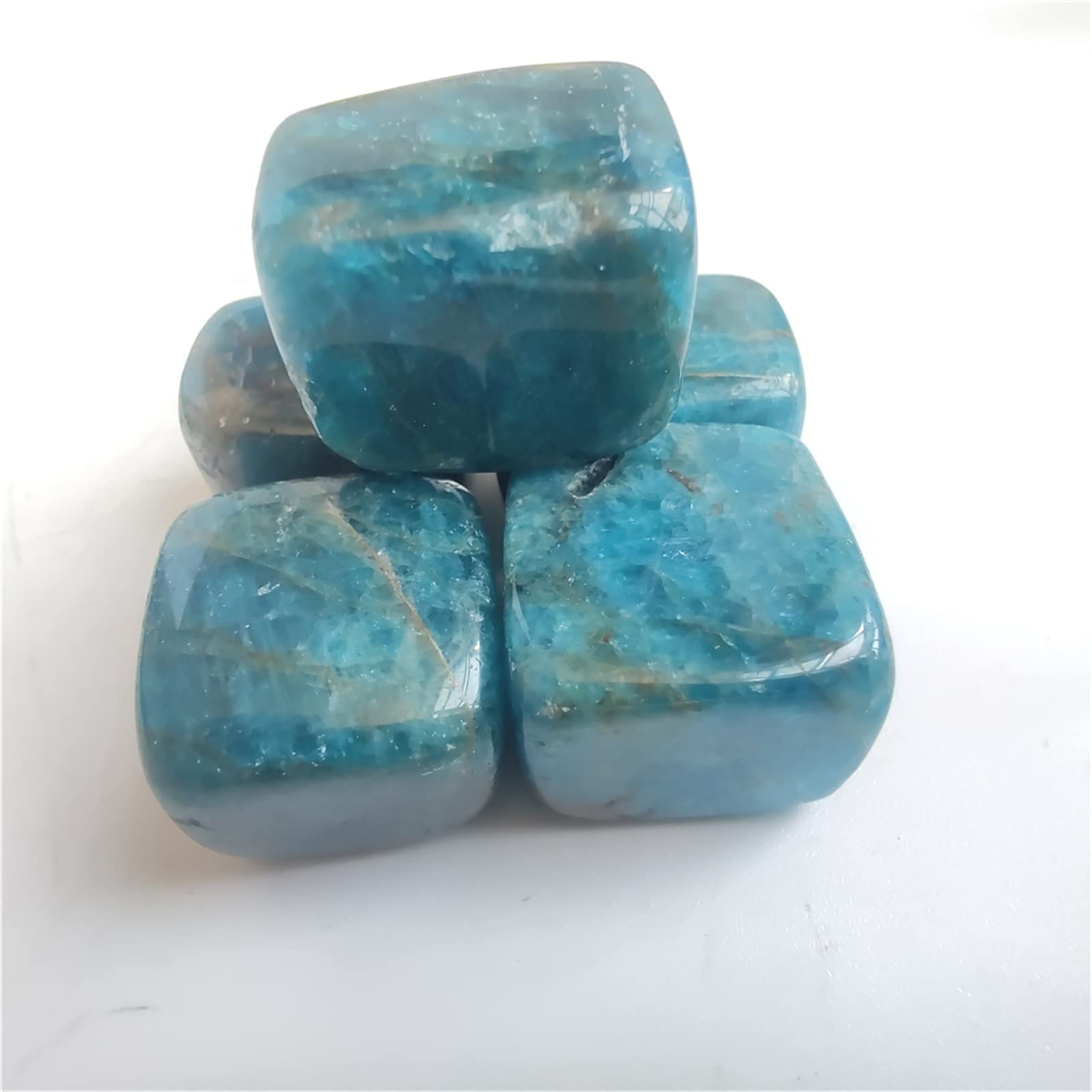 Pierre Brute D'Apatite Bleue Naturelle - Spécimen Minéral Pour Décoration, Collection - Environ 80-90g