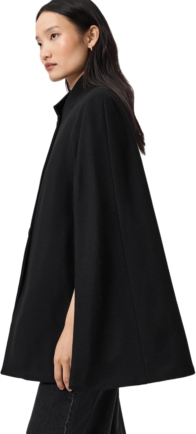 AllSaints womens Lunis Cape Coat - Image 3