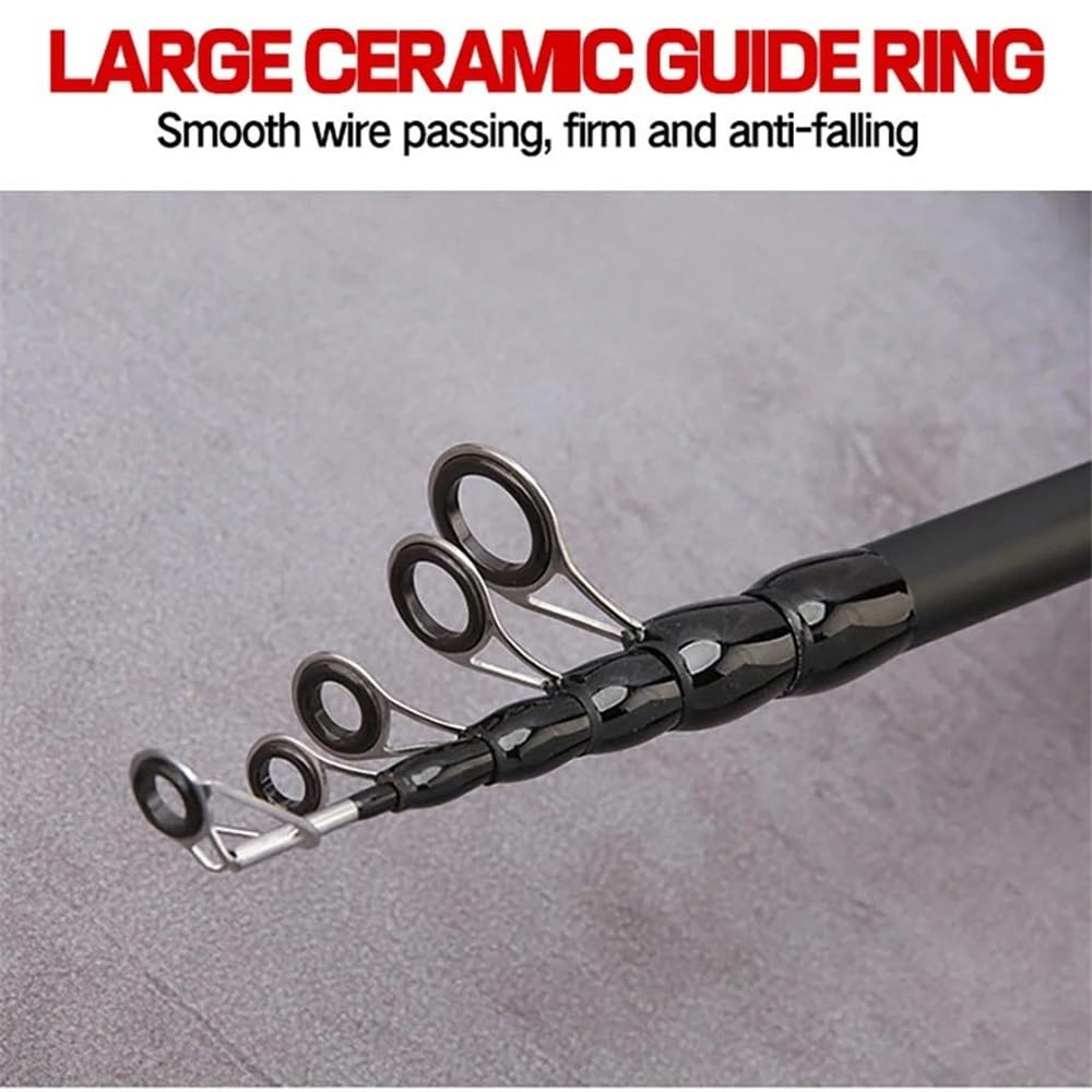 Canna da Pesca Canna da Pesca, Canna da Pesca telescopica in Fibra di Carbonio for trote e spigole Canna da Pesca telescopica(2.1m)