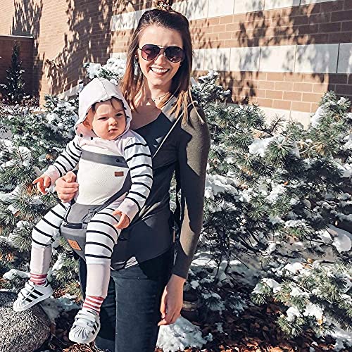 Bebamour Babydrager Pasgeboren tot Peuter Mesh Babydrager Voor en Terug Ergonomische Babydrager Heupstoel met 3 Stuks… - Image 6