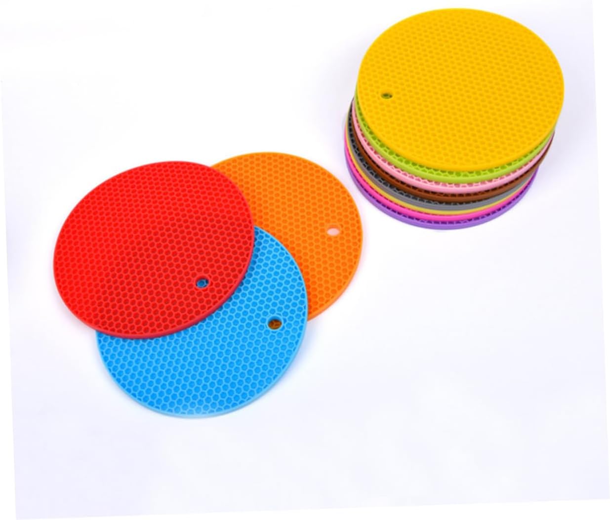 Heat Resistant Silicone Pad Placemat Insulation Mat for Kitchen Counter Non-Slip Pot Coaster for Countertop