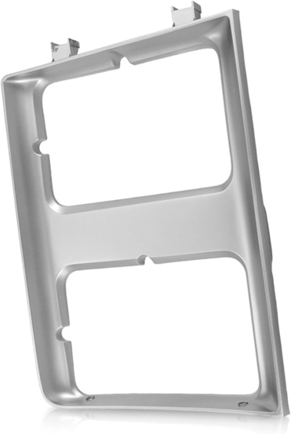 DAT AUTO PARTS Left Headlight Door Bezel Fits 1985-1988 Chevrolet Blazer | Front Driver Side, Suburban, GMC Jimmy, Dual Rectangle Lamps, Silver, Replaces GM2512126, 15598727