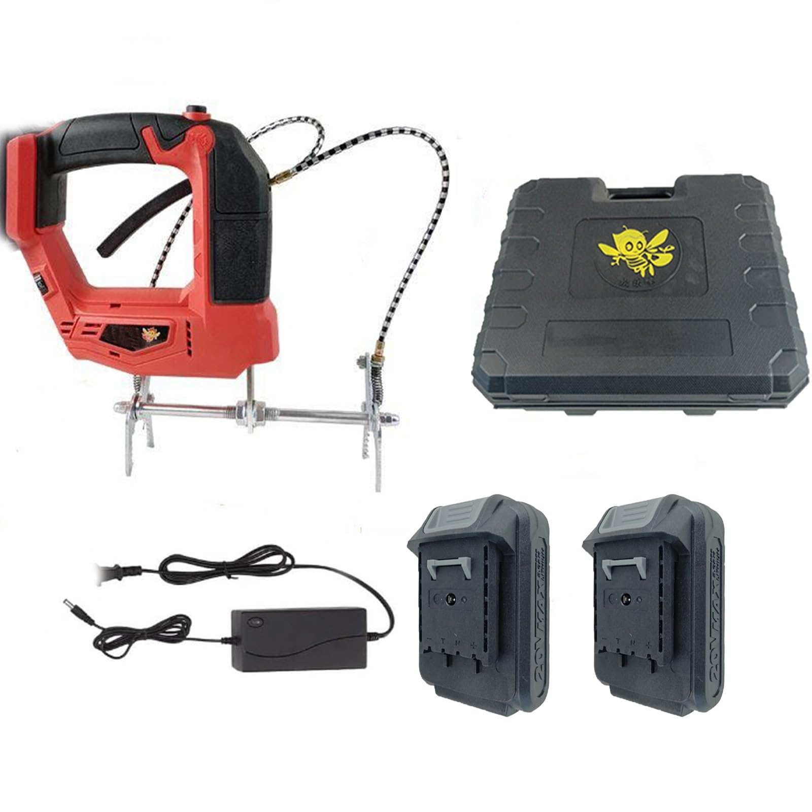 Agitateur d'abeilles sans fil durable avec pinces en dents de scie
