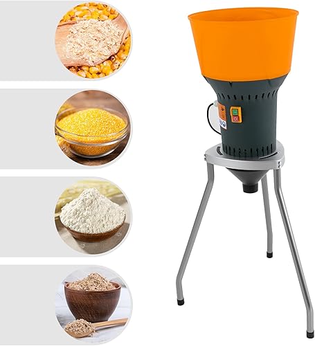 Miniatura 4 de YIYIBYUS Molinillo de grano de 110 V, molinillo eléctrico de maíz, molinillo de cereales secos para granos secosdeshidratados, especias, arroz,