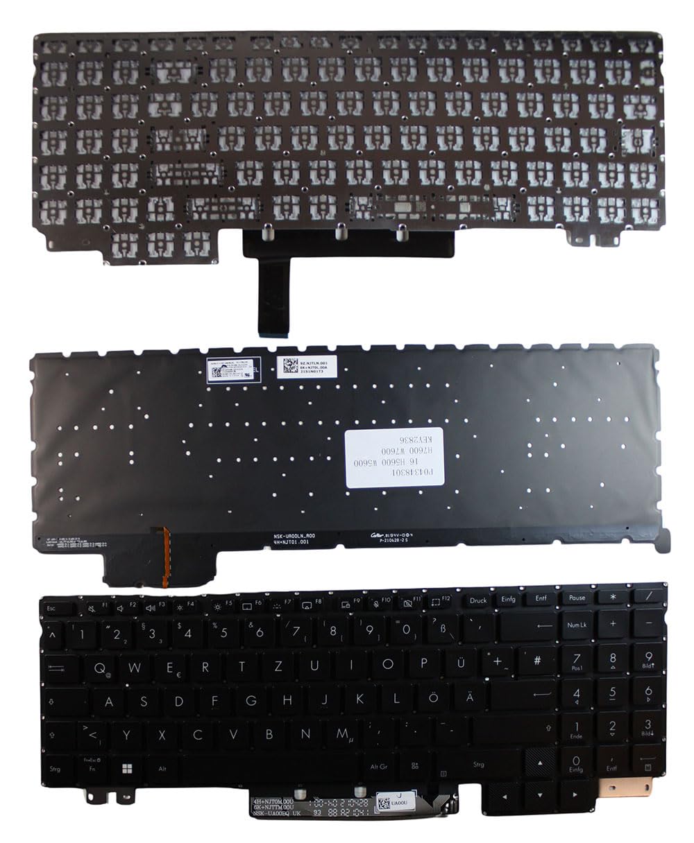 Clavier pour ordinateur portable ASUS NSK-UA02BQ rétroéclairé noir