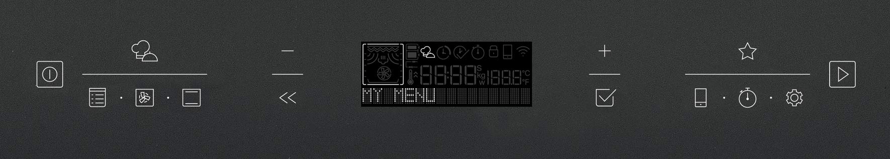 Bauknecht BAKO CONNECTIVITY Backofen-Kochfeld Kombination/Induktionskochfeld (60cm)/ Heißluft/HomeNet App/DiamondClean – hydrolytische Reinigungsfunktion/My Menu/Backauszug auf 3 Ebenen