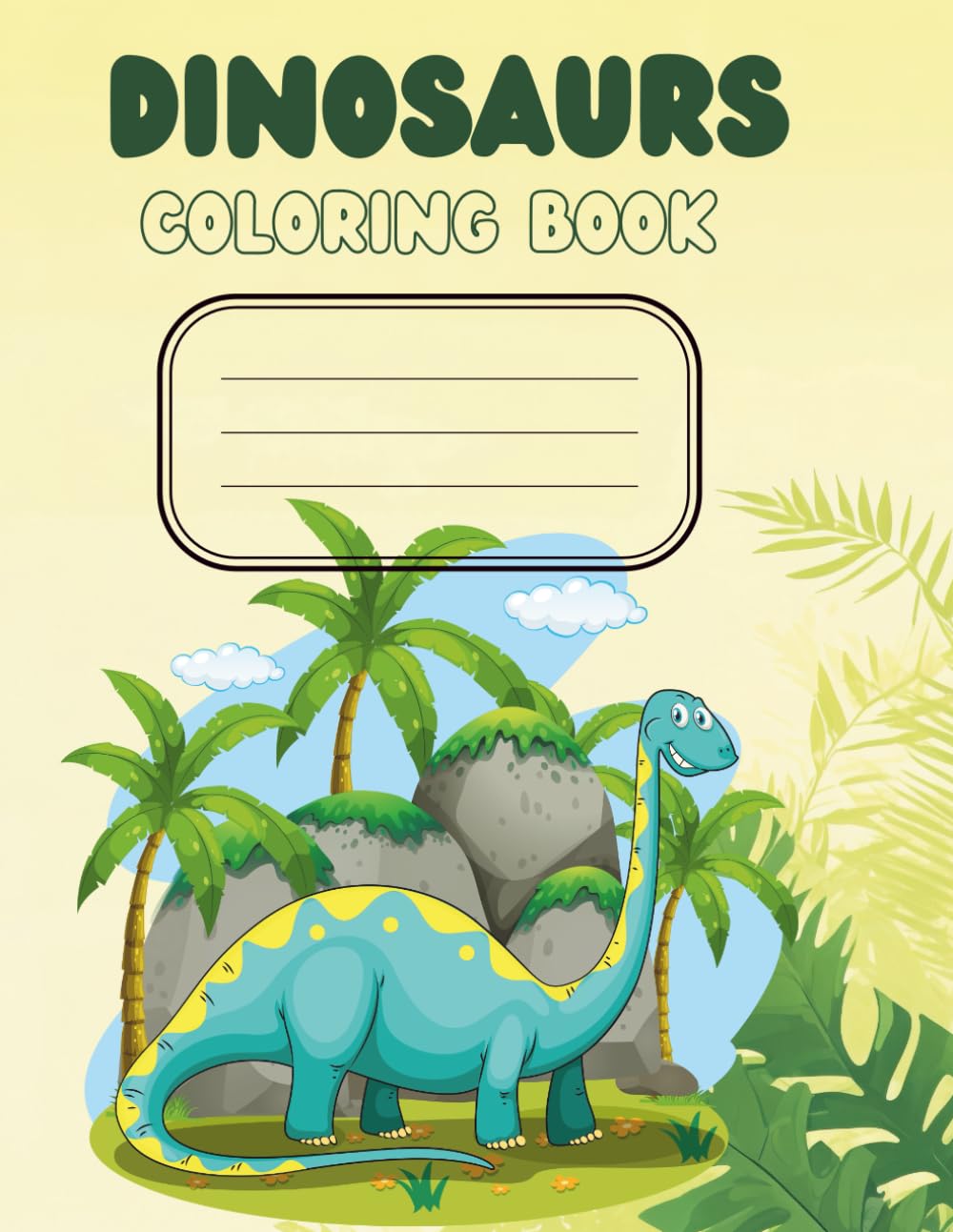 Dinosours Coloring Book for Kids: Coloring worksheet