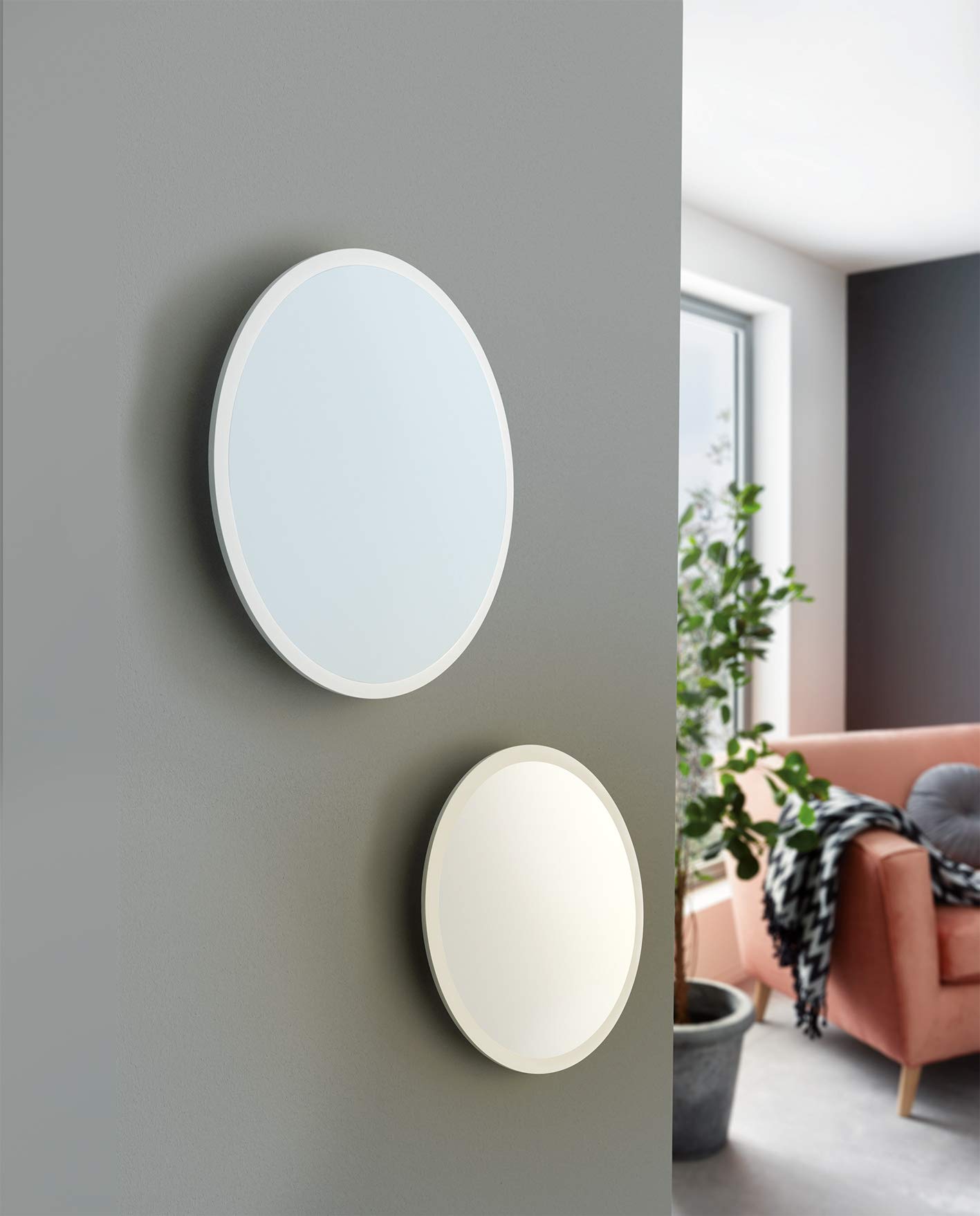 Eglo Access LED plafoniera Sarsina-A, 1 fiamma, lampada da parete, LED in | alluminio e plastica bianca, con telecomando, cambio temperatura colore (caldo, neutro, freddo), dimmerabile, Ø 30 cm