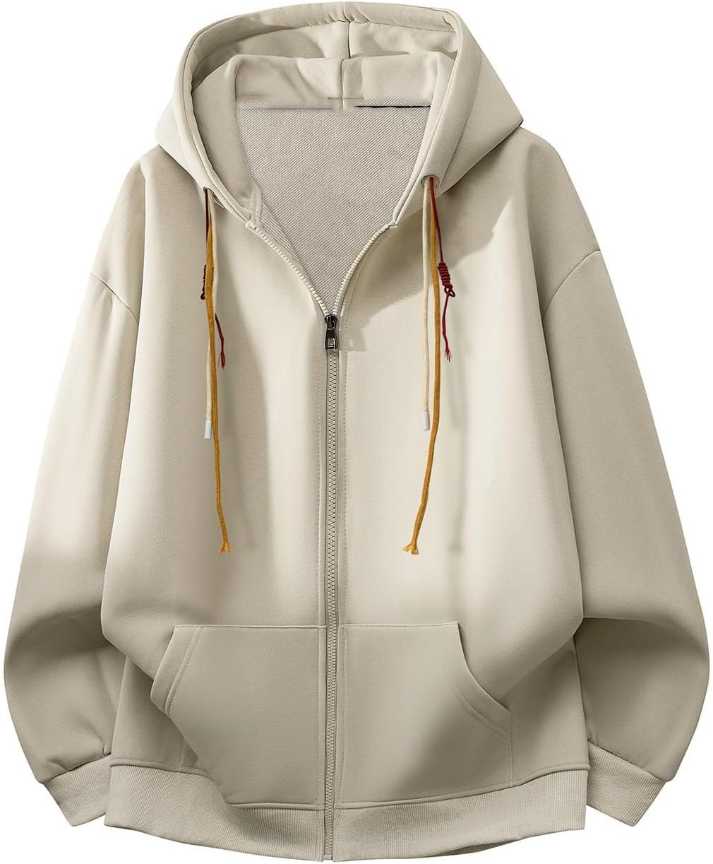 HSQIBAOER Men's Hooded Jacket Sporty Casual Stretch Fit Running Top Sweatshirt Coats For Men