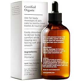 Gya Labs Arnica Carrier Oil - 1 Fl Oz - for Hair, Skin, Face, Scalp & Body Massage