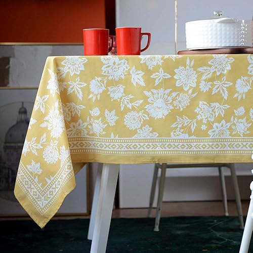 Miniatura 13 de ARTABLE Mantel cuadrado de primavera y verano con estampado de flores vintage para Pascua, pícnic, al aire libre, hogar, vacaciones, comedor, cocina