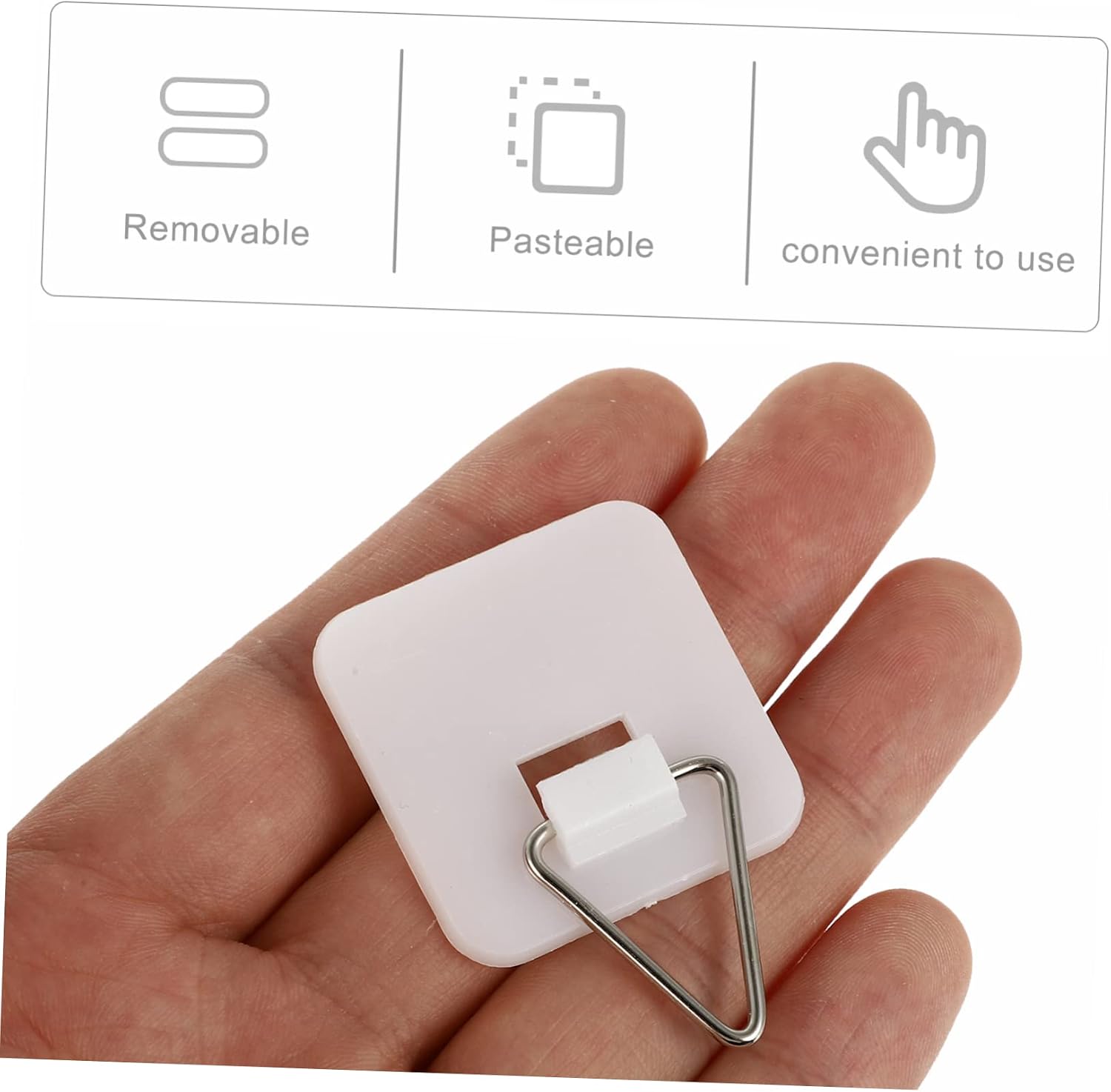 100pcs Vertical Plate Holders Small Invisible Hooks for Wall Display Multi-use Hangers for Plates Space-saving Design Easy to Install