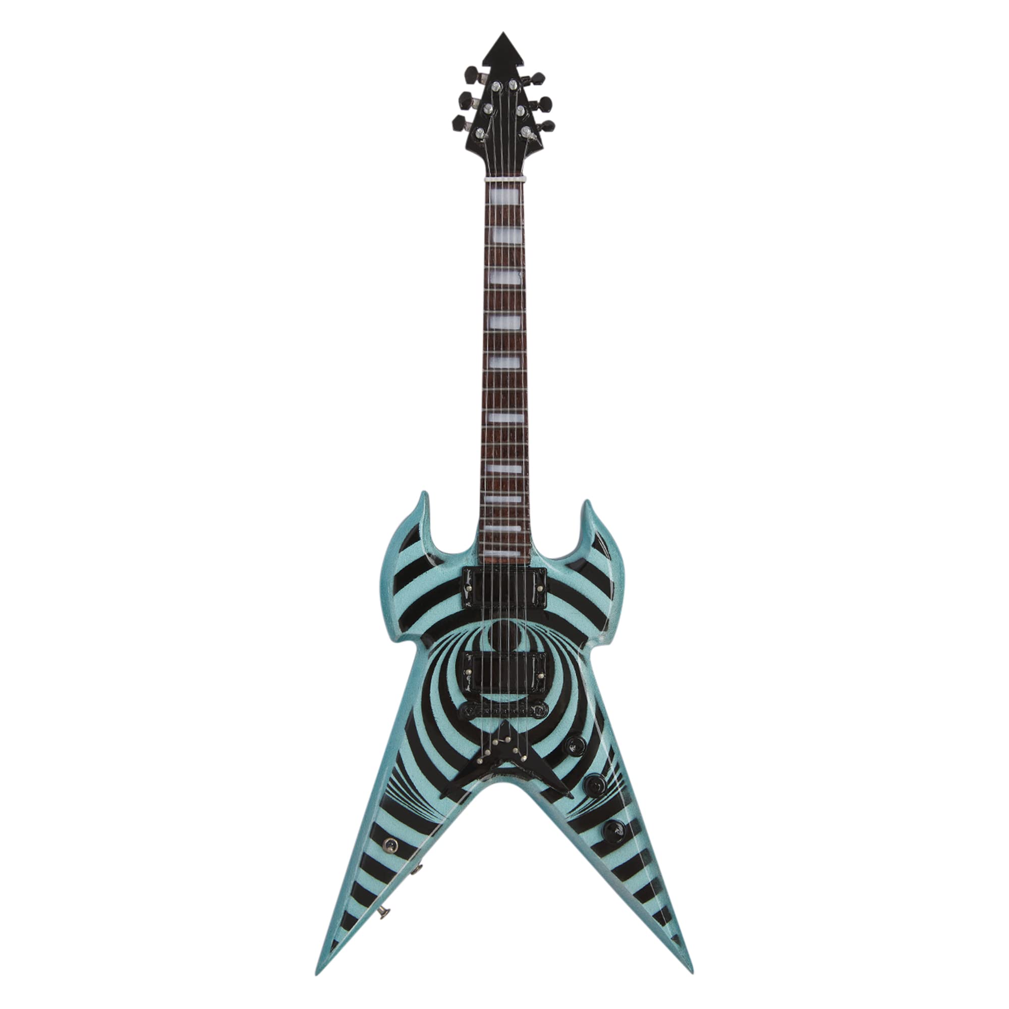 Axman Zakk Wylde - Replica chitarra in miniatura – Martello da guerra – Regali musicali – ornamentale fatto a mano 1/4