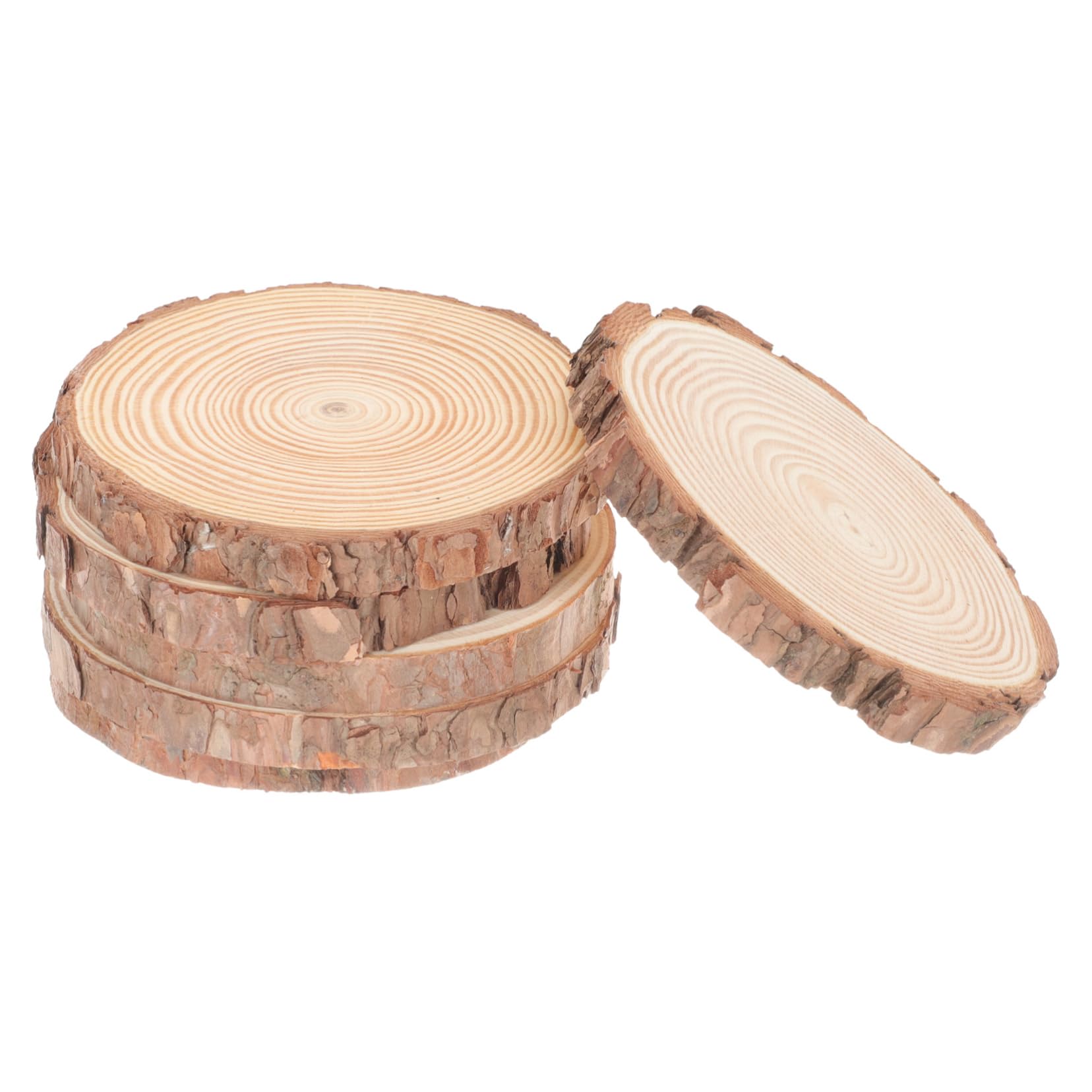 Gadpiparty 3 Series Rodajas De Madera Natural Manualidades De Grosor De Proyectos Diy Pintura Y Decoración 6 Piezas*3