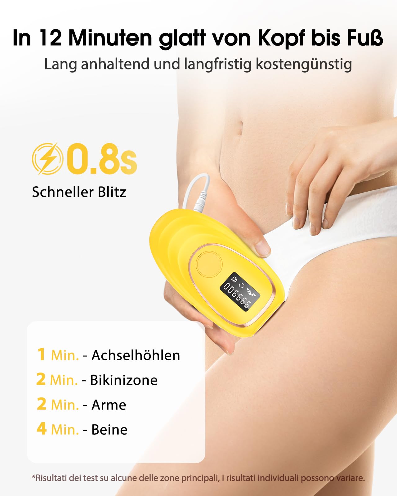 Haarlosy IPL Geräte Haarentfernung mit Kühlfunktion, 999,900 Lichtimpulse, 5 Energiestufen Schmerzfreie IPL Haarentfernung Laser Hair Removal für Frauen, Männer, Bikini, Körper und Beine