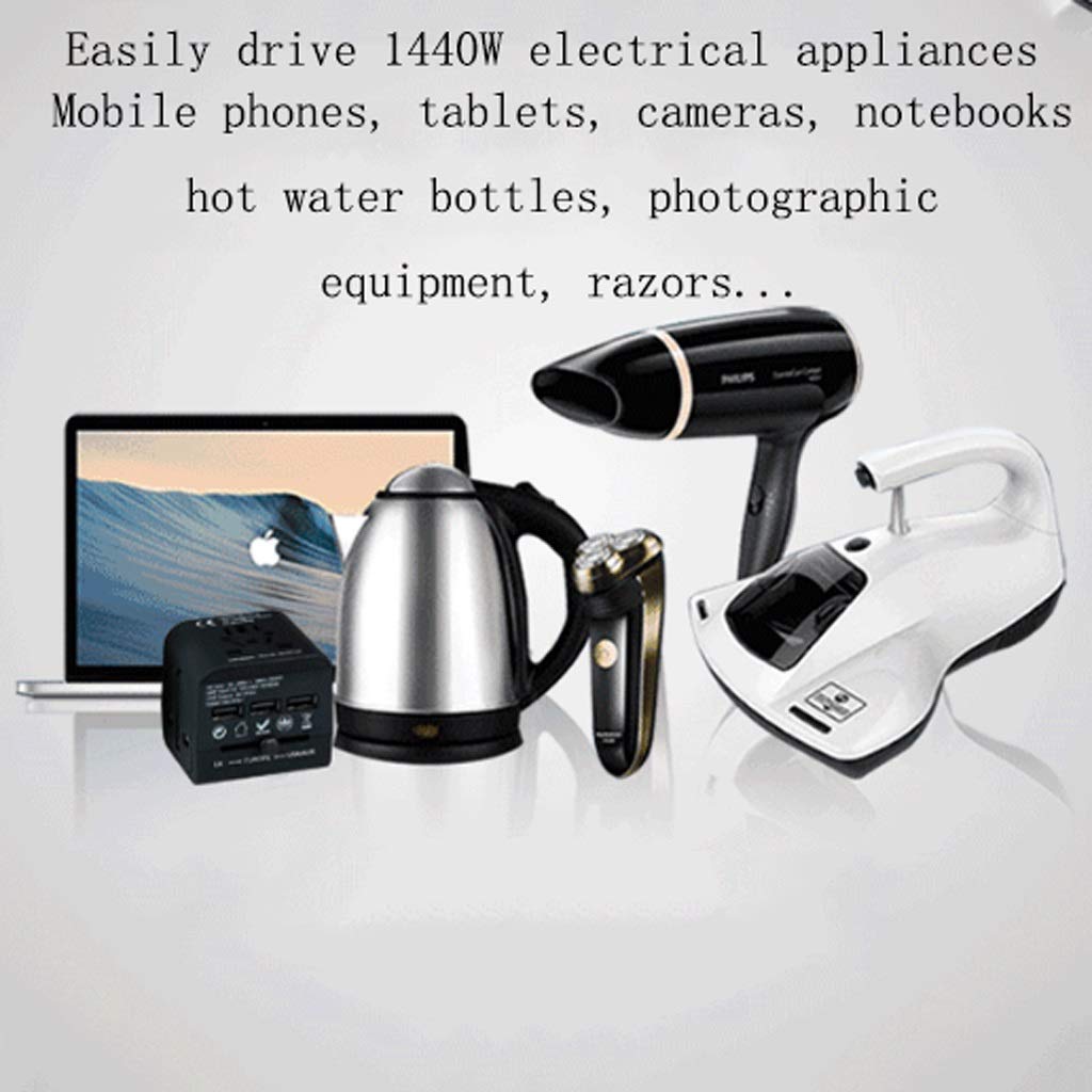 Międzynarodowa ładowarka energetyczna, Universal Worldwide Travel Adapter na 150 krajów (Color : C, Rozmiar : 5.4 * 5.7 * 6.1cm)