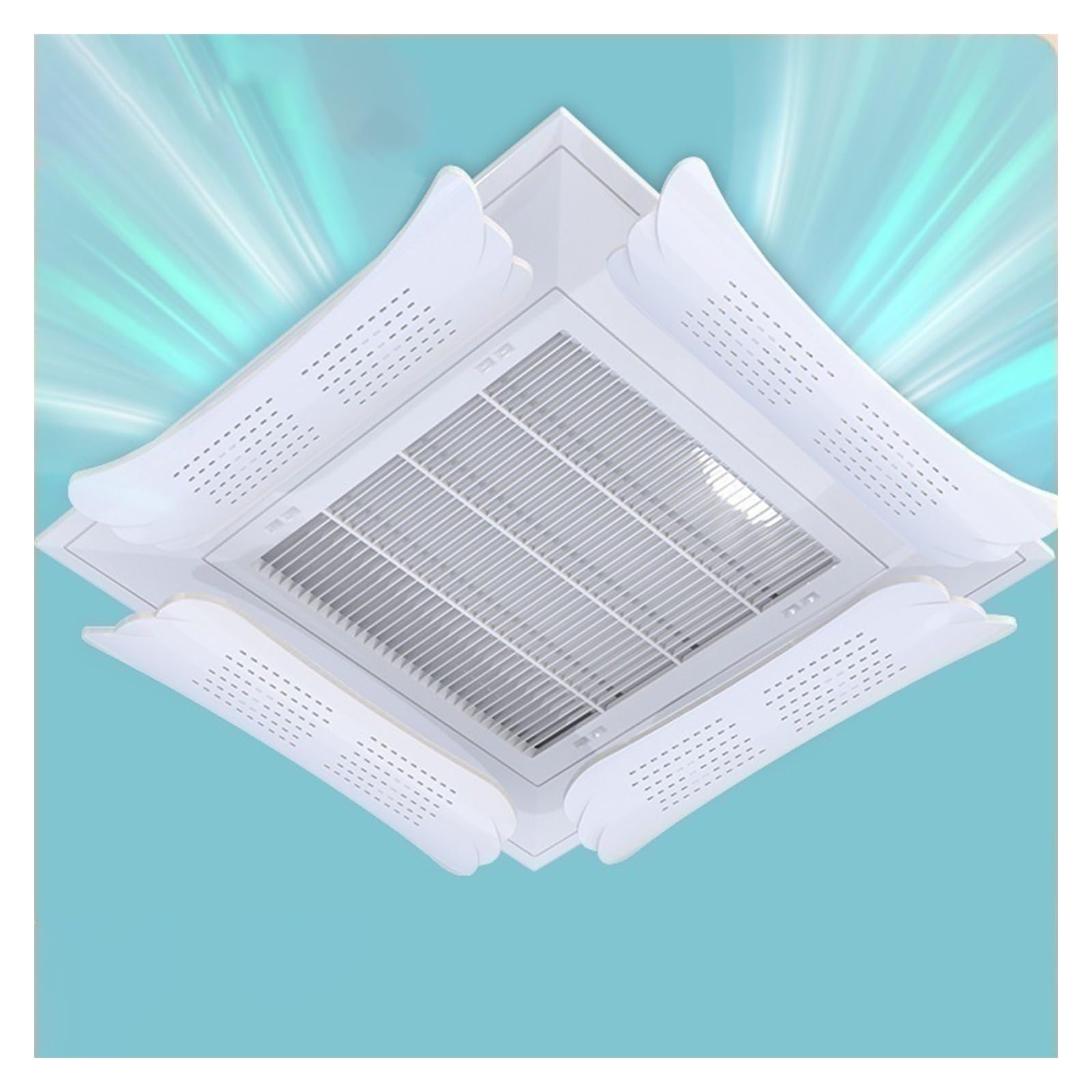 Deflector De Aire Acondicionado 4 Uds Deflector De Ventilación De Aire Acondicionado Central Ajustable Fácil De Instalar Parabrisas For Accesorios Del Hogar