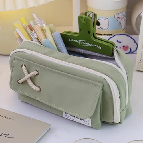 Miniatura 2 de Bonito estuche para lápices, estuche grande de almacenamiento para lápices, borradores, notas adhesivas, organizador portátil para oficina, trabajo,