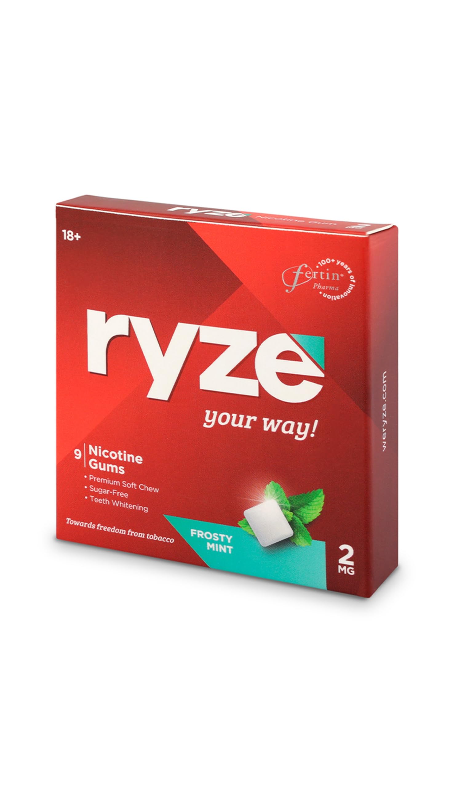 RYZE Nicotine Gum 2mg | 9 Gums | Frosty Mint | Quit Smoking & Chewing Tobacco | WHO Approved | Easy on Throat | Sugar Free | Teeth Whitening Gum (B0DCG9NMH9) Amazon Price History, Amazon Price Tracker