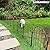 Samamixx Decorative Garden Fence, 10 Pack No Dig Fencing 10.83ft(L) × 22in(H) Animal Barrier Border for Dog Rabbit Pet, Metal Garden Edging Fence Panels with No-Dig Stakes for Outdoor Yard Patio Lawn