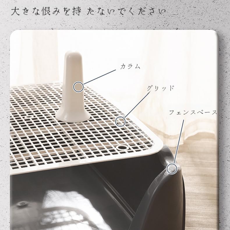 Amazon | 犬用トイレ トレー 囲い付き しつけるウォールトレー 犬用