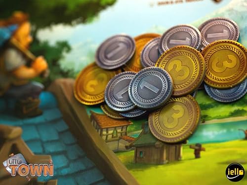 Miniatura 7 de IELLO Little Town, juego de mesa de estrategia, diversión para toda la familia, táctico e interactivo, tiempo de juego de 45 minutos, 2 a 4