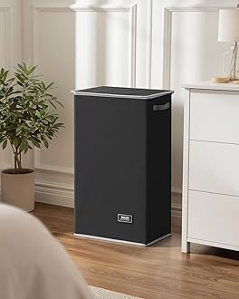 SOLEDI Laundry Baskets with Lid 100L Large Laundry Bin, Washing Baskets for Laundry with Removable Bag - Foldable Dirty Clothes Laundry Baskets for Bedrooms (Black)