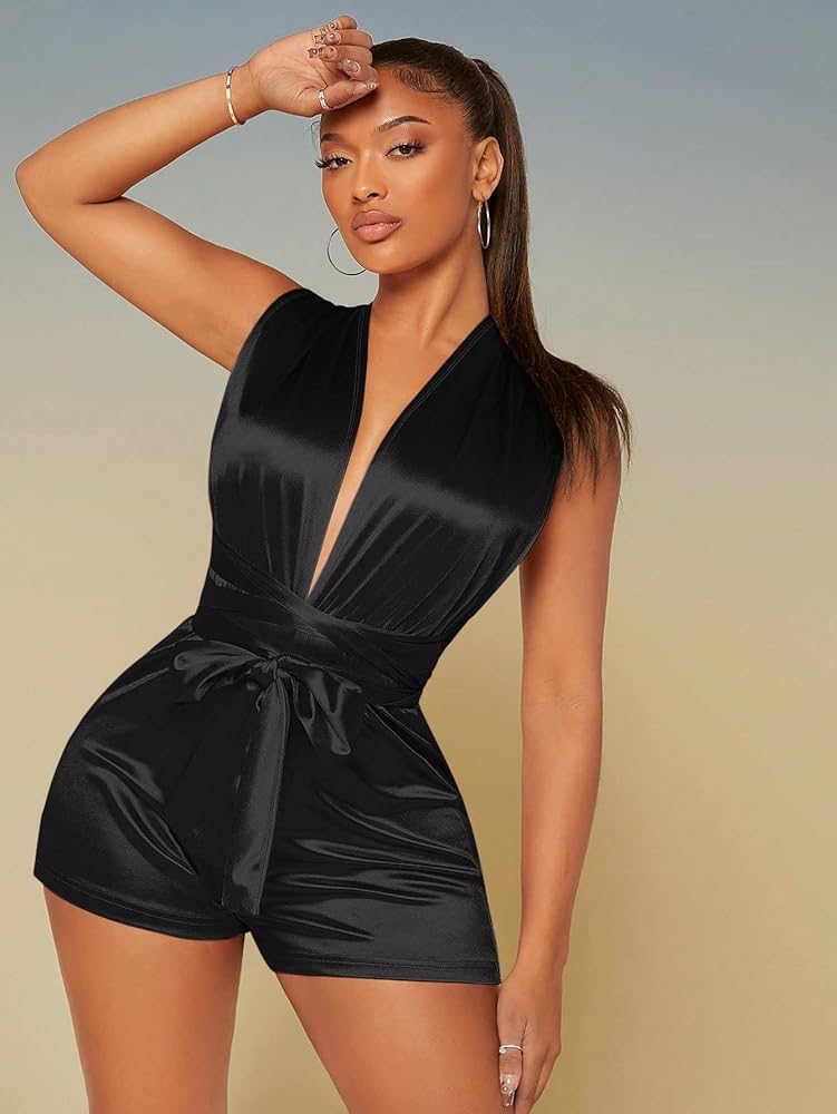 パンツ Side Ribbon Voluminous Rompers 81U8Zsm6ZcL._UY350_.jpg