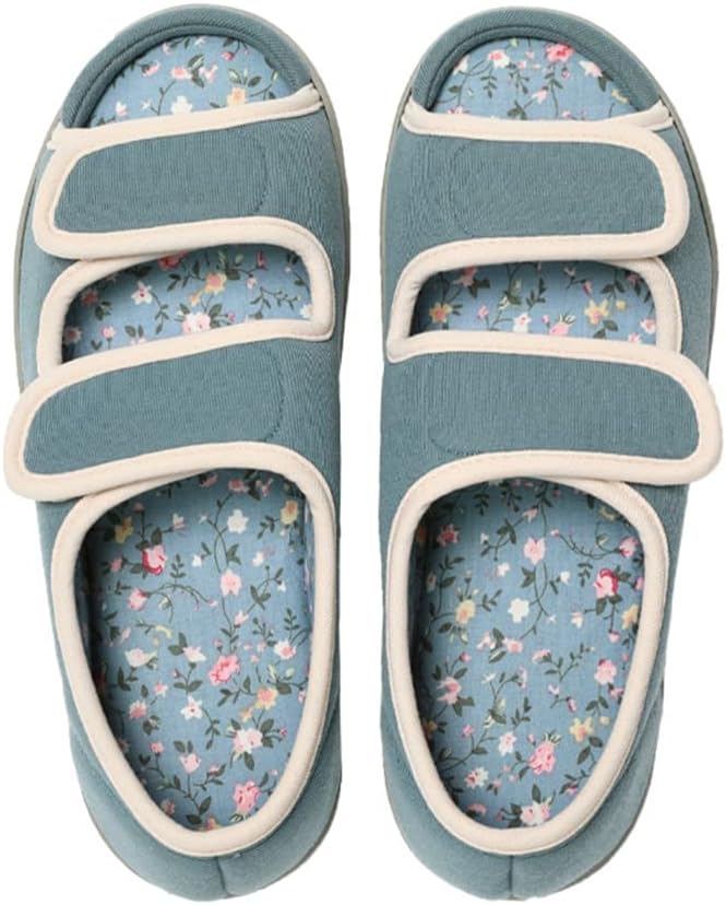 [Sanaris] ルームシューズ 介護シューズ リハビリシューズ ベルクロ 着脱が簡単 おしゃれ 介護 靴 レディス スリッパ 高齢者 室内履き 履きやすいスリッパ 妊娠中 産後 滑り止め 室内外履き